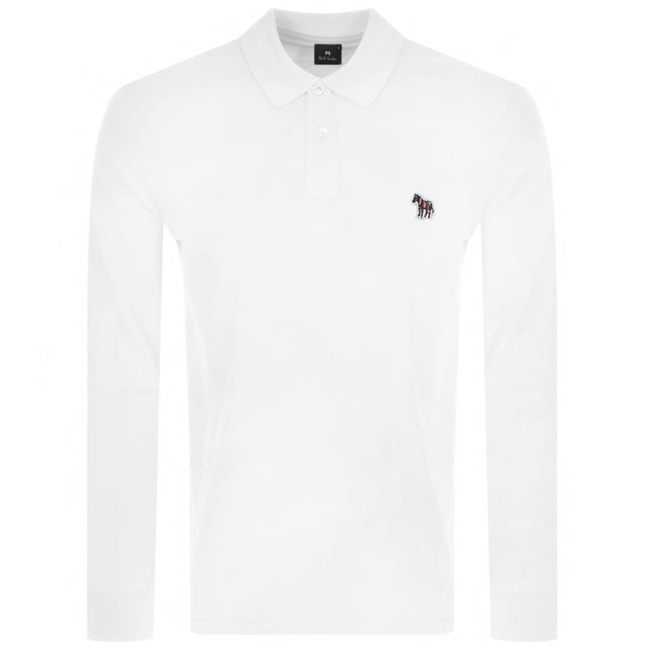 Alternative Image for ProductPS By Paul Smith Long Sleeved Polo T Shirt White1